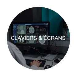 Clavier & écrans : zone critique à désinfecter – Médical