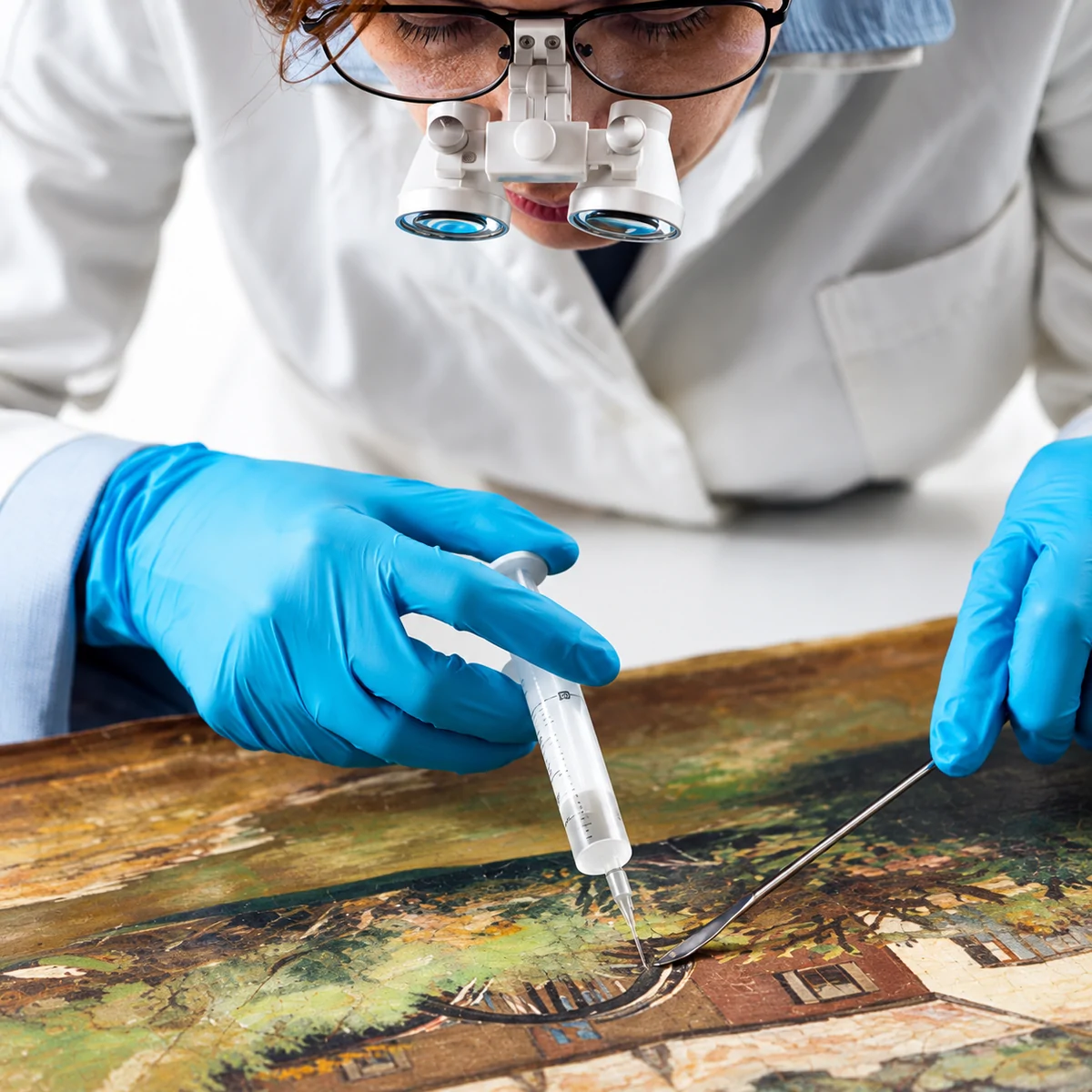 Restauration d'un tableau